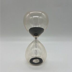 Black Sand Hourglass 1 Minute Timer Halloween Decor Prop